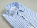 Slim-fit striped light blue cottonstir ingram shirt