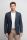 Giacca blazer blu digel sfoderata con toppe drop sei modern fit