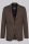 Unlined brown digel blazer jacket with modern fit six drop patches