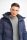 Blue cavani hooded down jacket parka