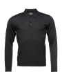 Polo shirt with buttons lorenzoni extrafine merino wool zegna baruffa triple thread