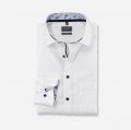 White olymp modern fit shirt with breast pocket