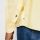 Yellow olymp shirt in pure linen regular fit with breast pocket