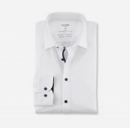 Camicia olymp bianca dynamic flex jersey slim fit