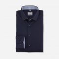 Olymp dark blue climate control jersey slim fit shirt