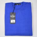 Girocollo pull project azzurro puro cotone finezza 12