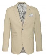 Stretch beige slim fit white bros dress