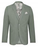 White bros slim fit melange green stretch dress