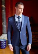 Dark blue tuxedo musani drop four short with waistcoat