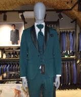 Green wedding suit musani modern tuxedo with waistcoat