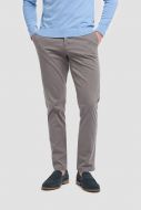 Dark grey cavani trousers in modern fit stretch cotton