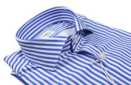 Slim fit blue striped ingram dynamo shirt