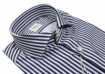 Camicia ingram dynamo a righe blu slim fit