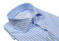 Slim fit light blue striped ingram dynamo shirt