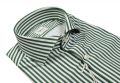 Slim fit dark green striped ingram dynamo shirt