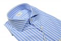 Light blue ingram dynamo shirt with slim fit stretch stripes