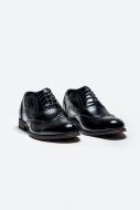 Cavani black lace-up shoe english style