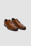 Scarpa stringata cognac cavani stile all'inglese  