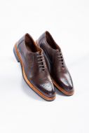 Elegant brown cavani lace-up shoe