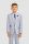 Boys' light blue checked cavani suit with vest